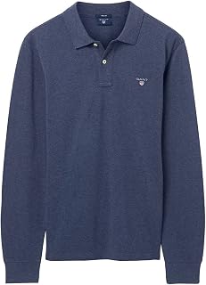 GANT Men's Solid Pique SS Rugger Polo Shirt