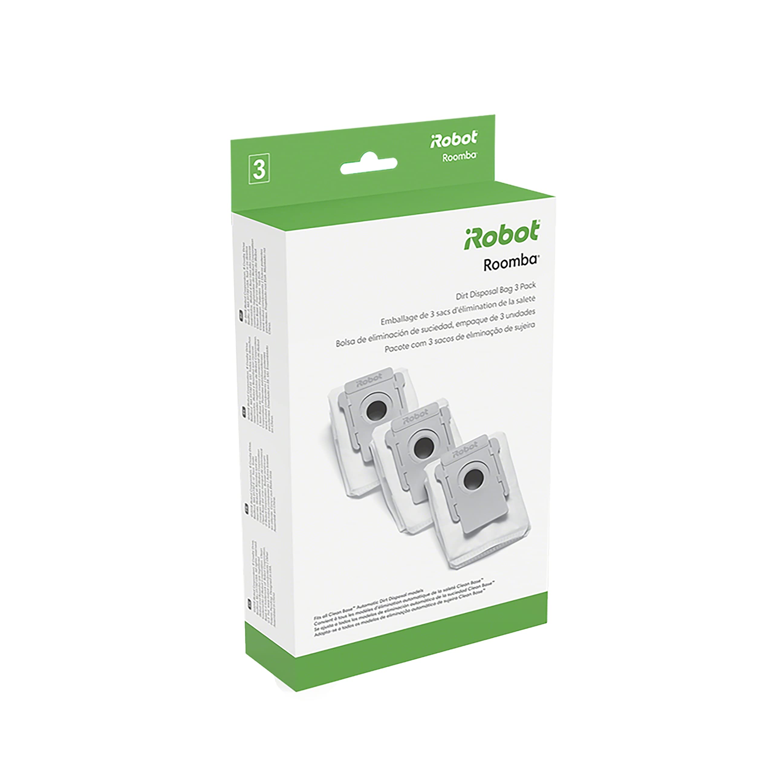iRobot Authentic Replacement Parts - 3 Count (Pack of 1) Dirt Disposal Bags Comp