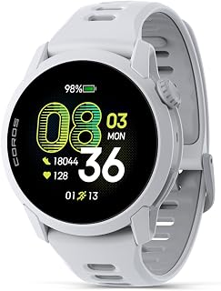 COROS PACE 4 Ultralight Sport GPS Watch (White Silicone, Standard) | 1.2" AMOLED Touchscreen,19 days of daily use, Voice Control, Advanced Training Tools, Accurate GPS, Heart Rate Monitor