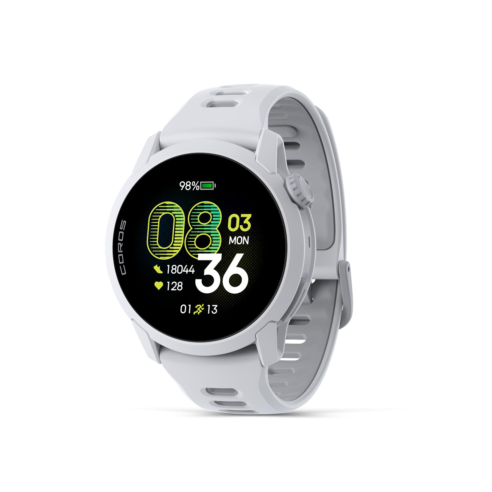 COROS PACE 4 Ultralight Sport GPS Watch (White Silicone, Standard) | 1.2" AMOLED