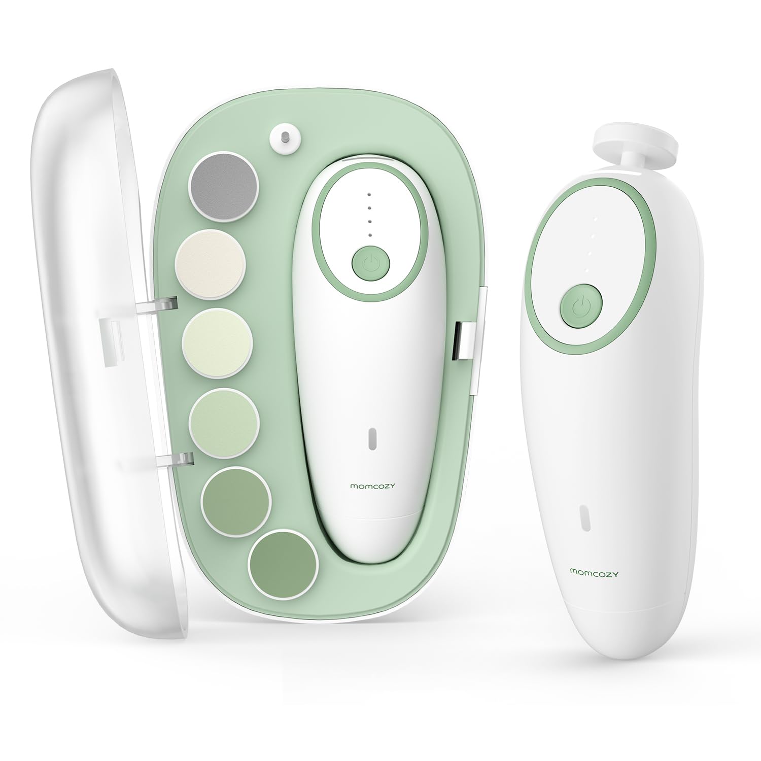 Momcozy Baby Nail File Electric, Gentle Night Light Baby Nail Trimmer | Lowest 3