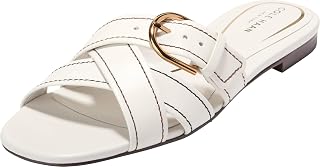 Cole Haan Women's Velma Buckle Slide Sandal, Powder Leather, 42 EU