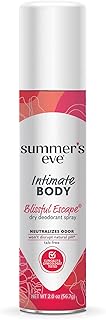 Summer's Eve Daily Refreshing Feminine Spray, Blissful Escape, 2 Oz | Talc-Free, Daily Body Spray for Women, Feminine Care that Neutralizes & Reduces Body Odor, Gynecologist-Tested, On-The-Go
