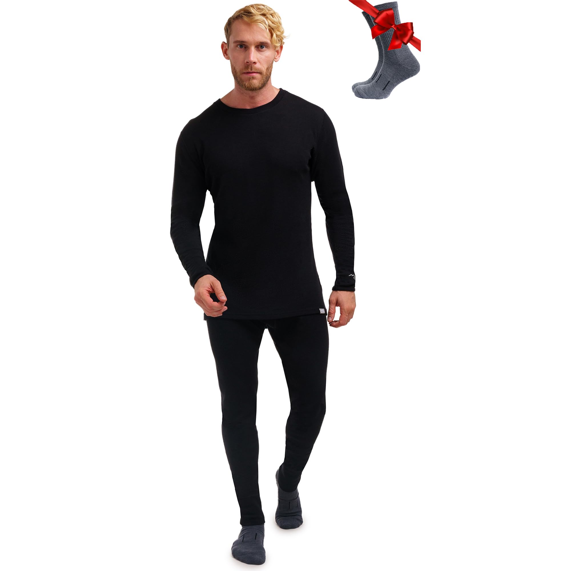 Merino.tech 100% Under Clothing Men's Merinos – Top and Bottoms + Socks