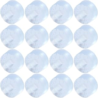 16 Pcs 15mm Round Rubber Feet Anti Slip Floor Floor Feet Furniture Table Desk Chair Sofa Feet