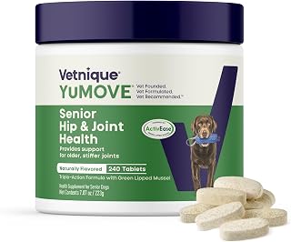 Lintbells | YuMOVE Senior Dog | Higher Strength Hip and Joint Supplement Formulation Designed for Older Dogs | Aged 8+ | 240 Tablets