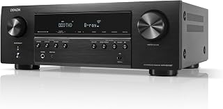 Denon AVR-S570BT 5.2 Channel AV Receiver - 8K Ultra HD Audio & Video | Enhanced Gaming Experience, Wireless Streaming via Built-In Bluetooth, (4) 8K HDMI Inputs, Supports eARC, HD Setup Assistant