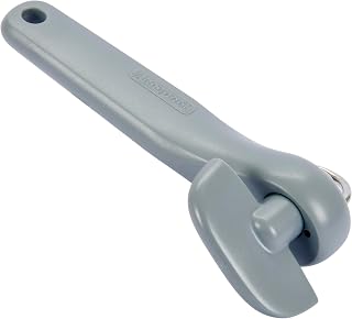 GoodCook Safe-Cut Can Opener with Easy Turn Knob, Black | Perfect for Seniors, Manual Handheld Design with Ergonomic Handle, No Sharp Edges or Food Contact Surfaces
