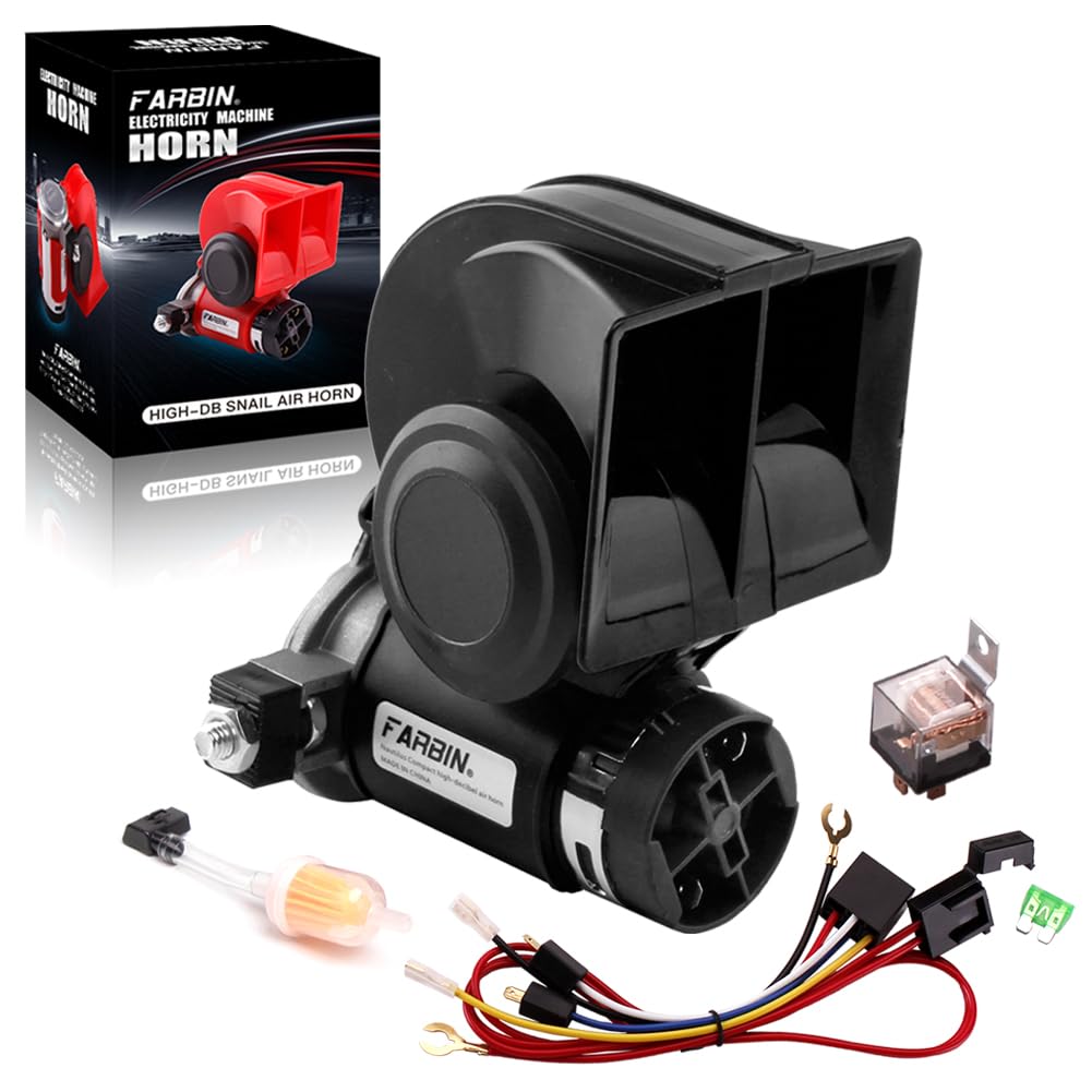 FARBIN Train Horn for Truck Loud Car Horn Snail Air Horn with Relay Harness | Co