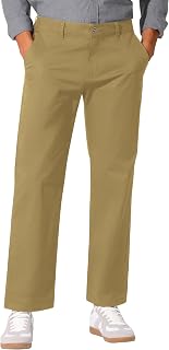 UIQUR Mens Golf Pants Work Dress Pants Casual Pants Classic Flat-Front Stretch Chino Pant