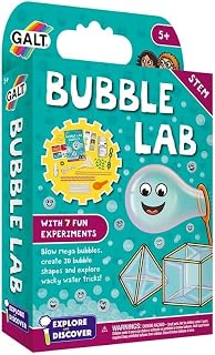 GALT Bubble Lab – Kids Science Kit with 7 Fun Experiments, Wand & More | Explore & Discover Children's Science Sets – National Curriculum STEM Toys & Educational Toys for 5+ Year Olds