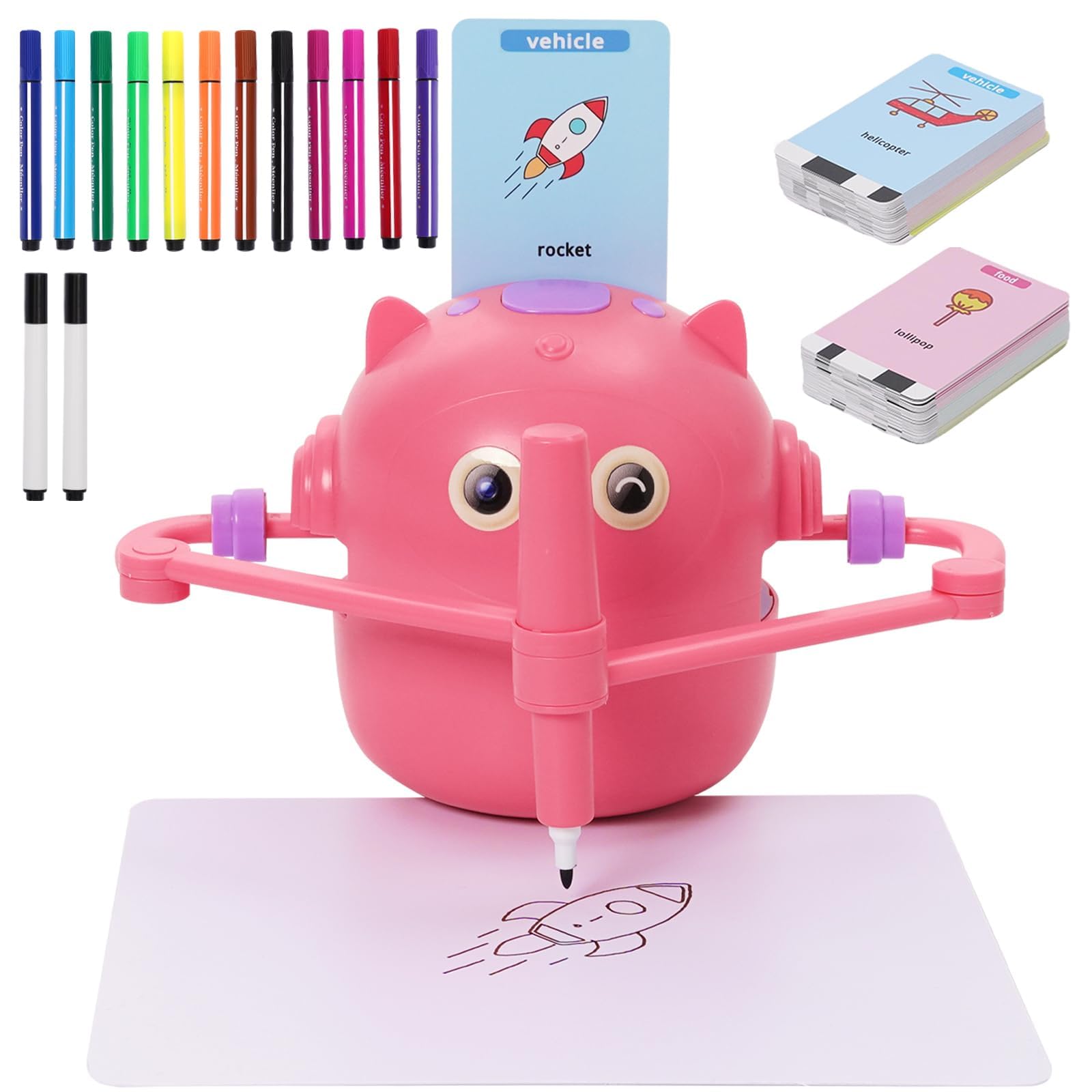 Drawing Robot for Kids Interactive Painting Robot Chargable Montessori Painting 