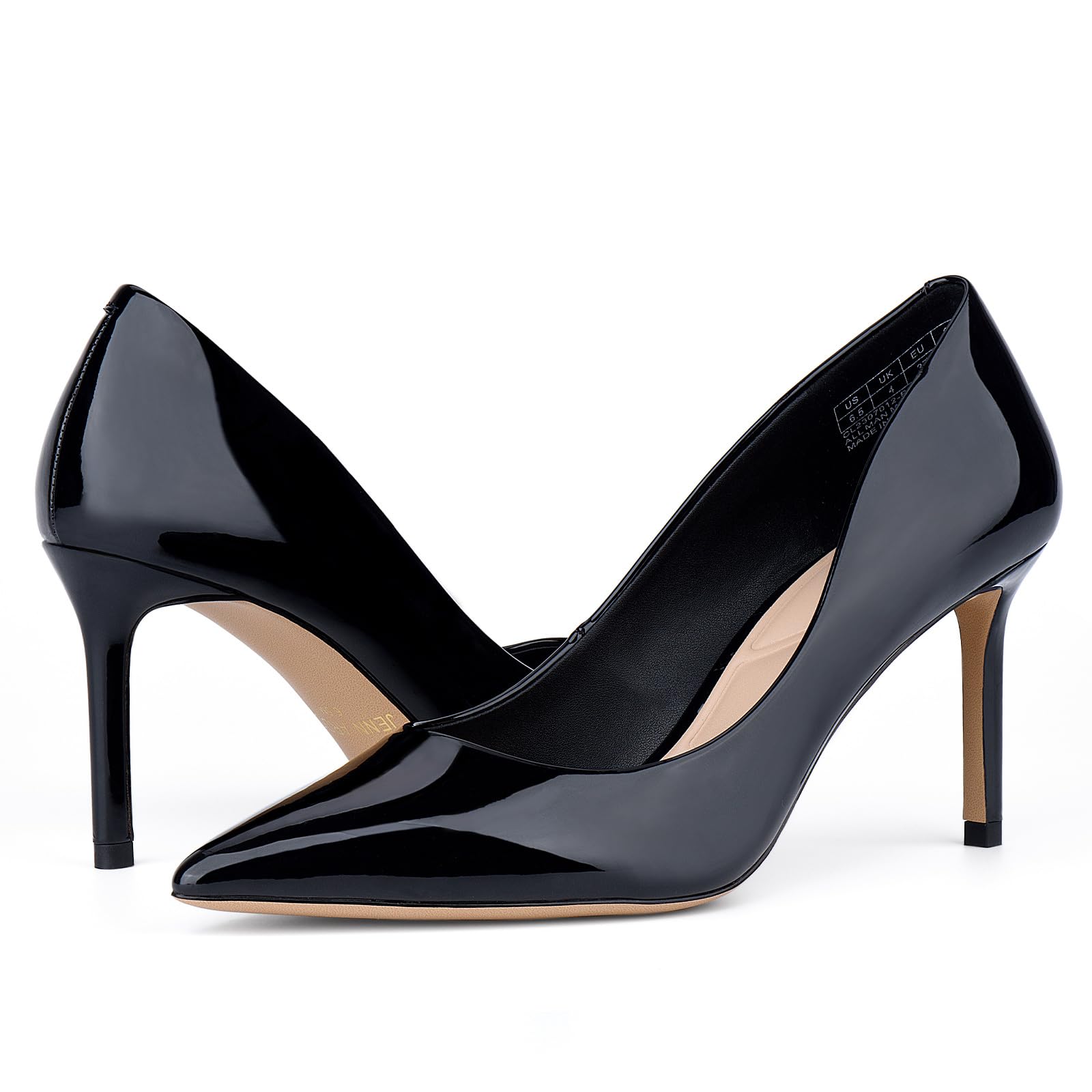 JENN ARDOR Women's Comfortable Stiletto Pumps 3 inch Elegant Gorgeous Closed Poi