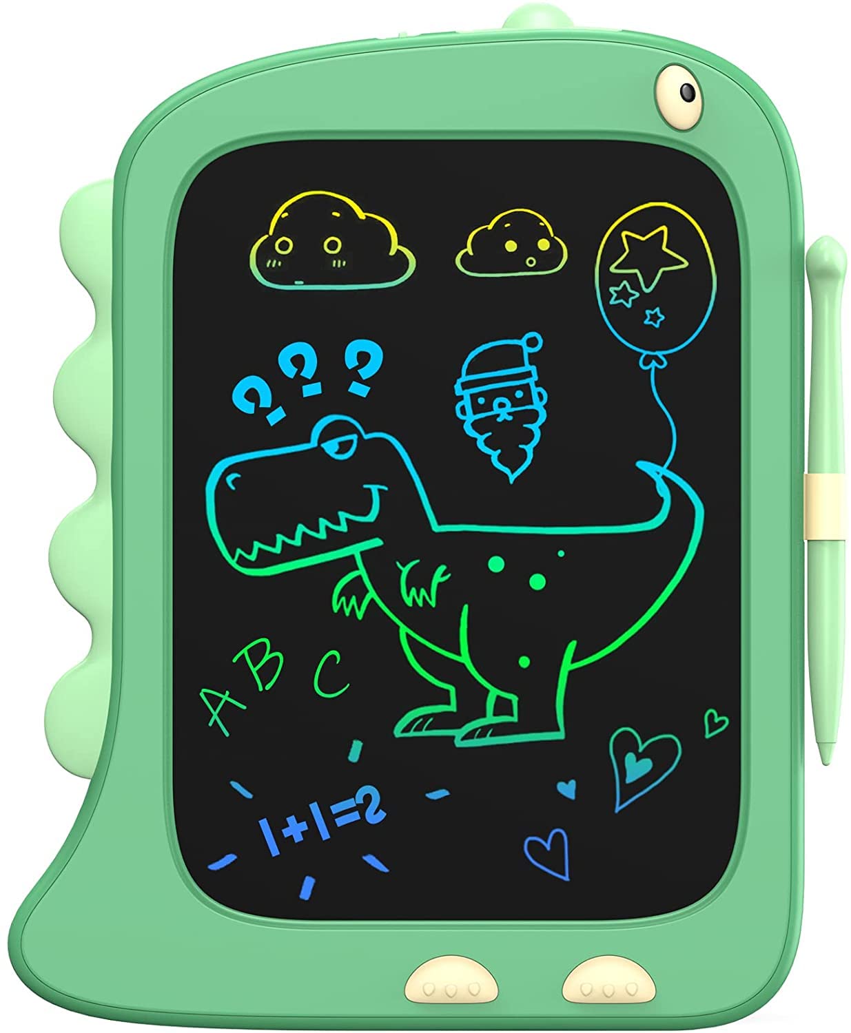ORSEN 8.5 Inch LCD Doodle Board Tablet Toy - Green Dinosaur Drawing Pad for Kids
