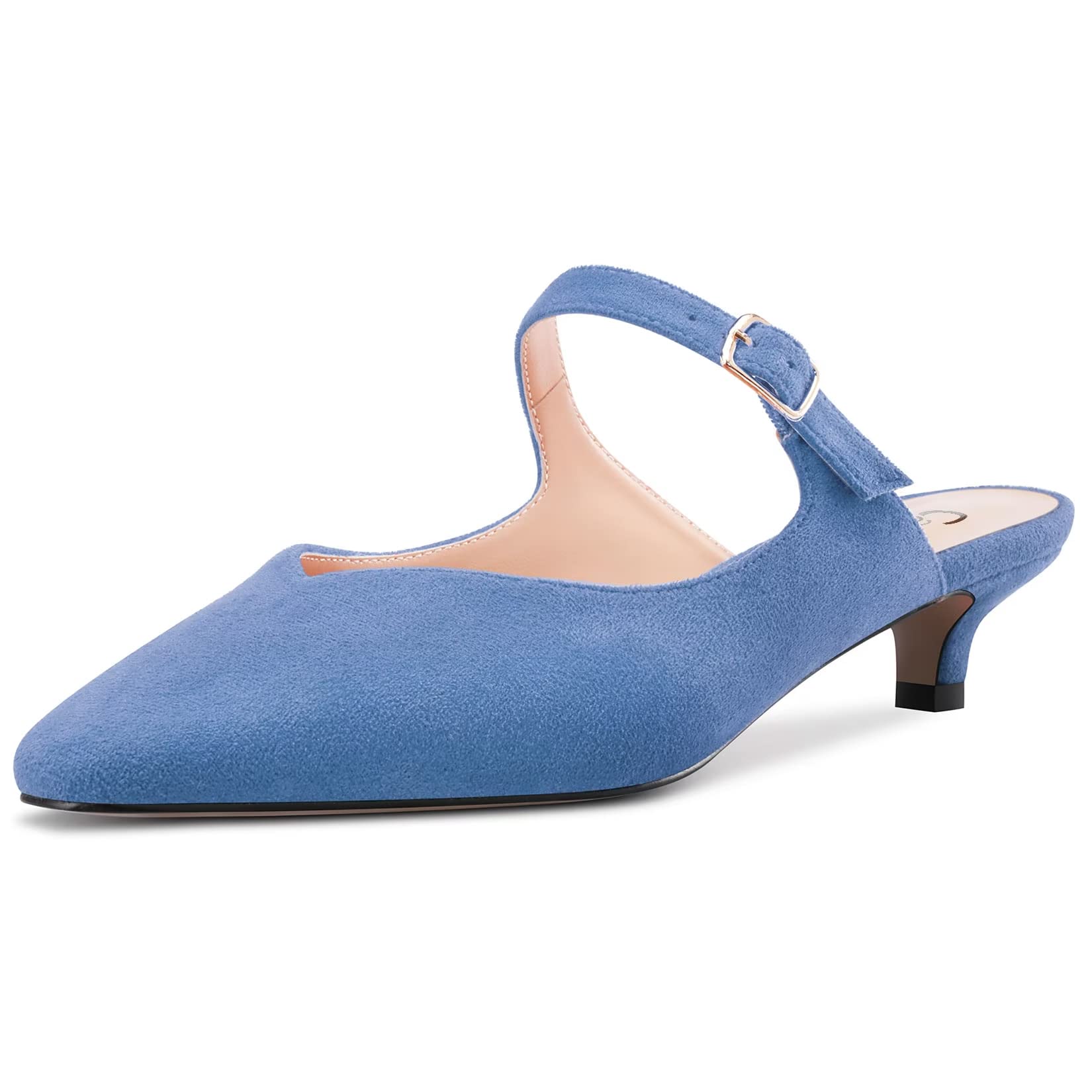 Castamere Women's Stockings Kitten Heel Square Toe Slip-On Sandals Party Classic