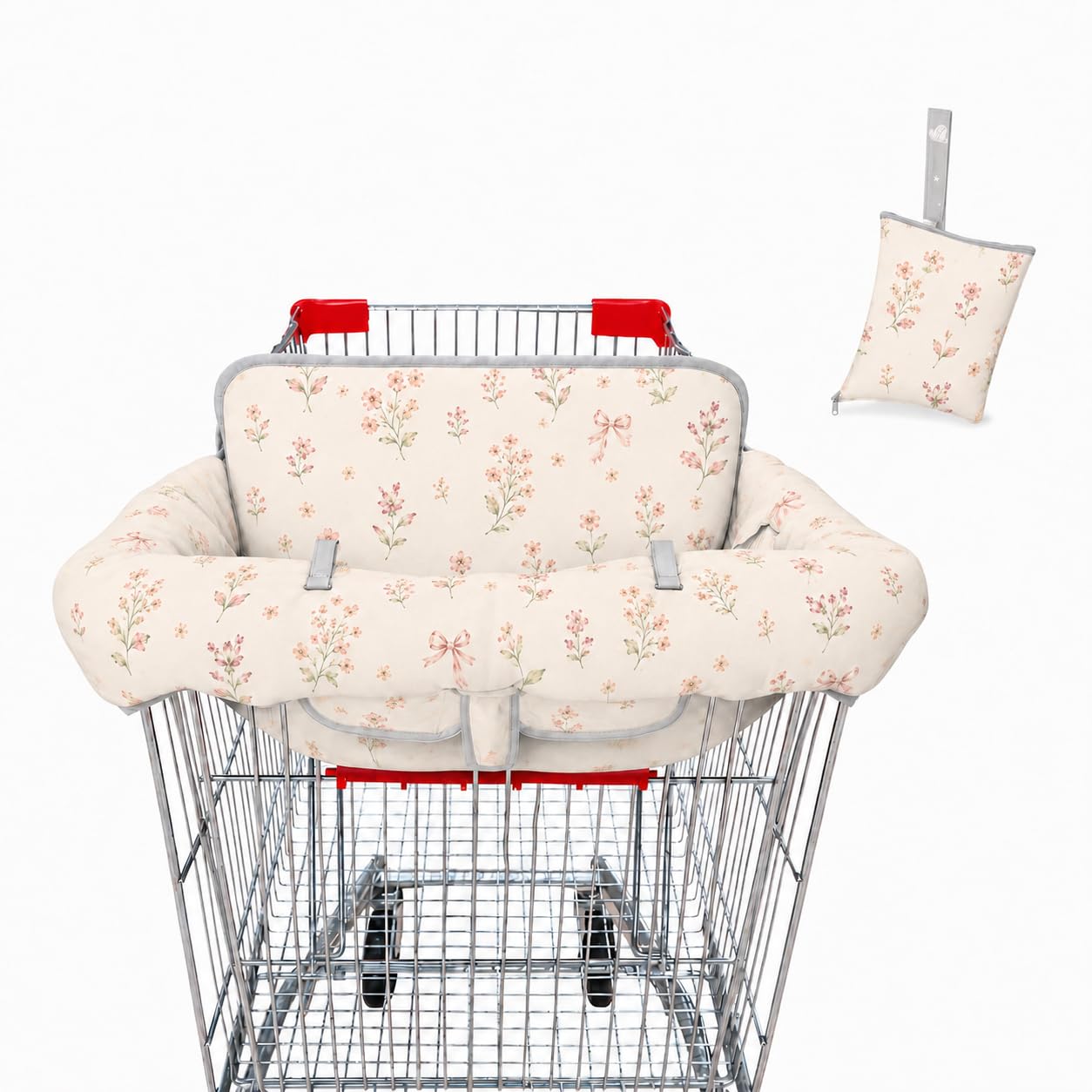 Shopping Cart Cover for Baby, Velcro & Buckle Strap Design, Machine | Velcro Buc