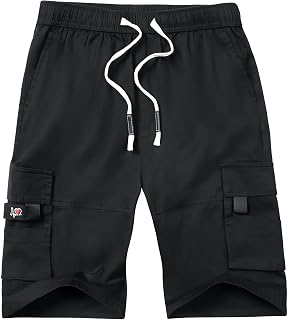 ELETOP Mens Cotton Cargo Shorts Casual Big and Tall Work Shorts