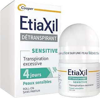 ETIAXIL - Deperspirant - Excessive Sweat Treatment - Underarms - Sensitive Skin - 15 ml | 100% efficace contre la transpiration excessive* pendant 4 jours - Anti-humidité anti-odeurs prouvées cliniquement - Roll-on