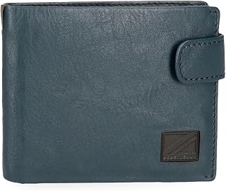 Pepe Jeans Marshal Wallets and Purses in Cowhide Leather, Black, Brown, Blue and Grey