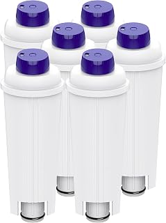 Aiitomg 6 x Water Filters for Delonghi Fully Automatic Coffee Machine with Activated Carbon Softener for Delonghi ECAM, ETAM, EC, BC Series