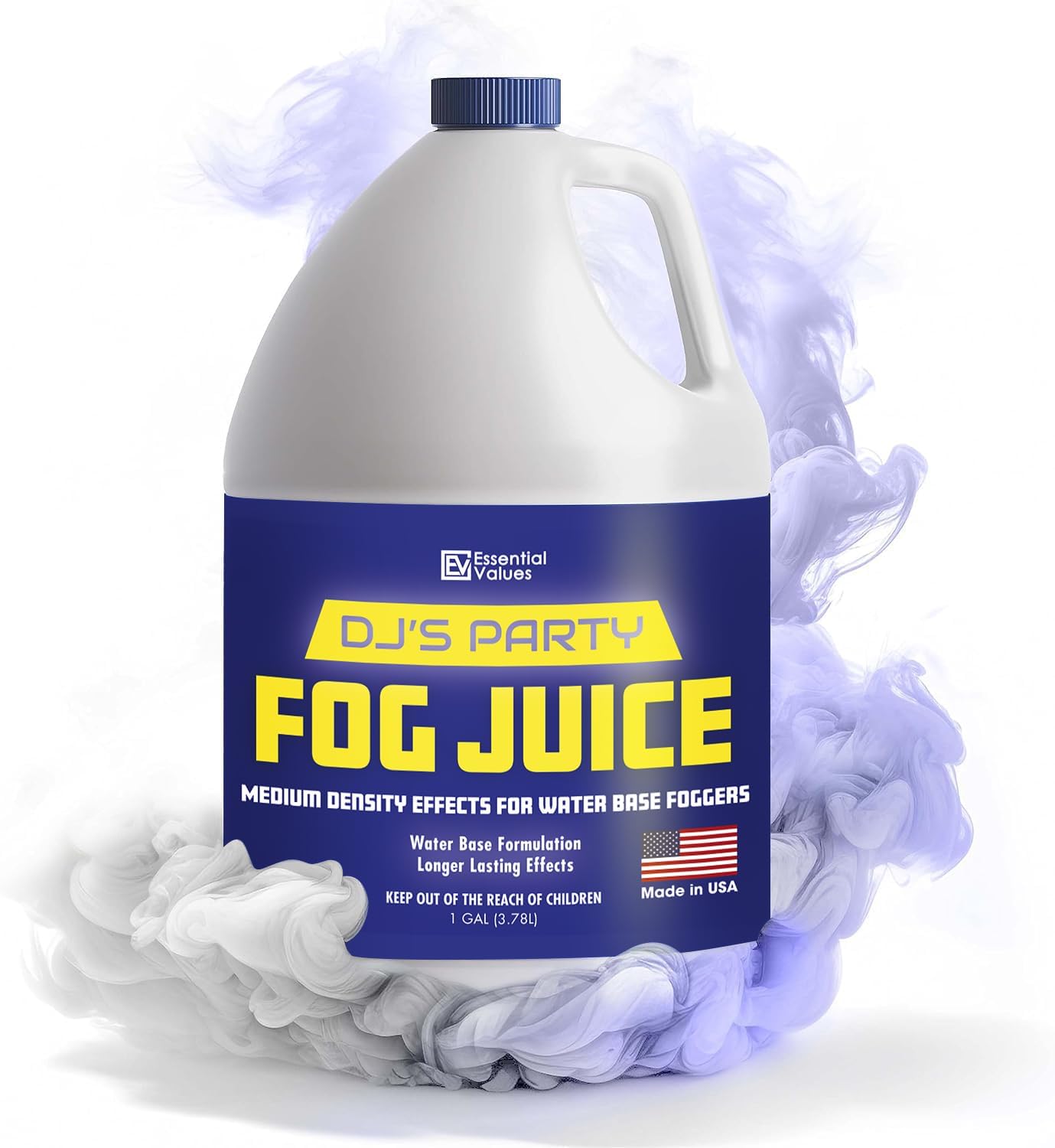 Fog Juice Long Lasting 3+ Hour Fog Machine Fluid 128 OZ, 1 Gal Medium Dense | Lo