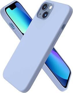 ORNARTO for iPhone 13 Case, Liquid Silicone, Light Blue