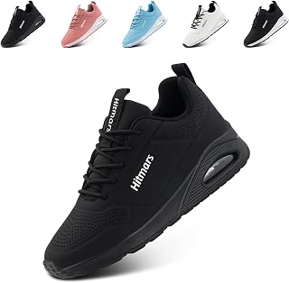 Hitmars Trainers, Women's Running Shoes, Trainers, Sports Shoes, Tennis Shoes, Fitness Shoes, Jogging Shoes, Women's Shoes, Running Shoes, Comfortable, Black, EU 36-42