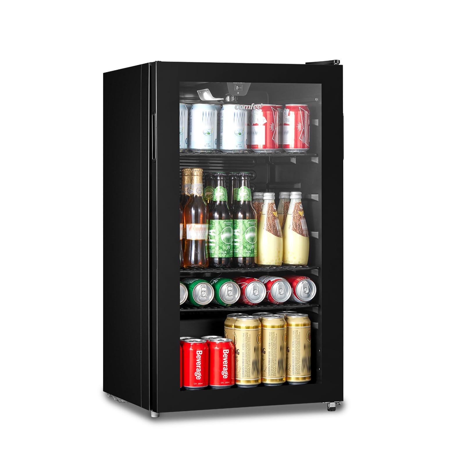 COMFEE' 93L Drinks Fridge with Low-E Glass Door, 115 Cans, RCZ99BG2(E) | Under C