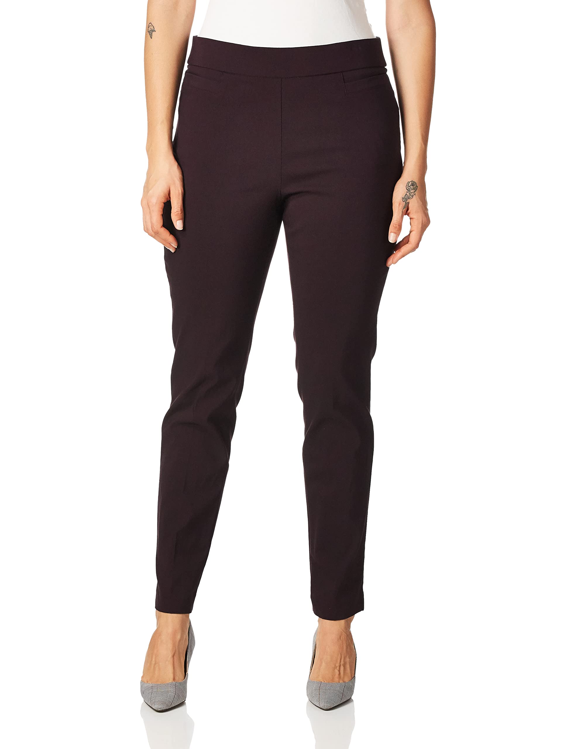 Briggs New York - Super Stretch Millennium Welt Pocket Pull On Career Pant, Wome