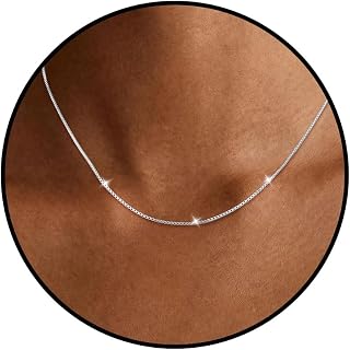 Esmoly S925 Silver Necklaces for Women Chain Necklace Gifts for Women Girls