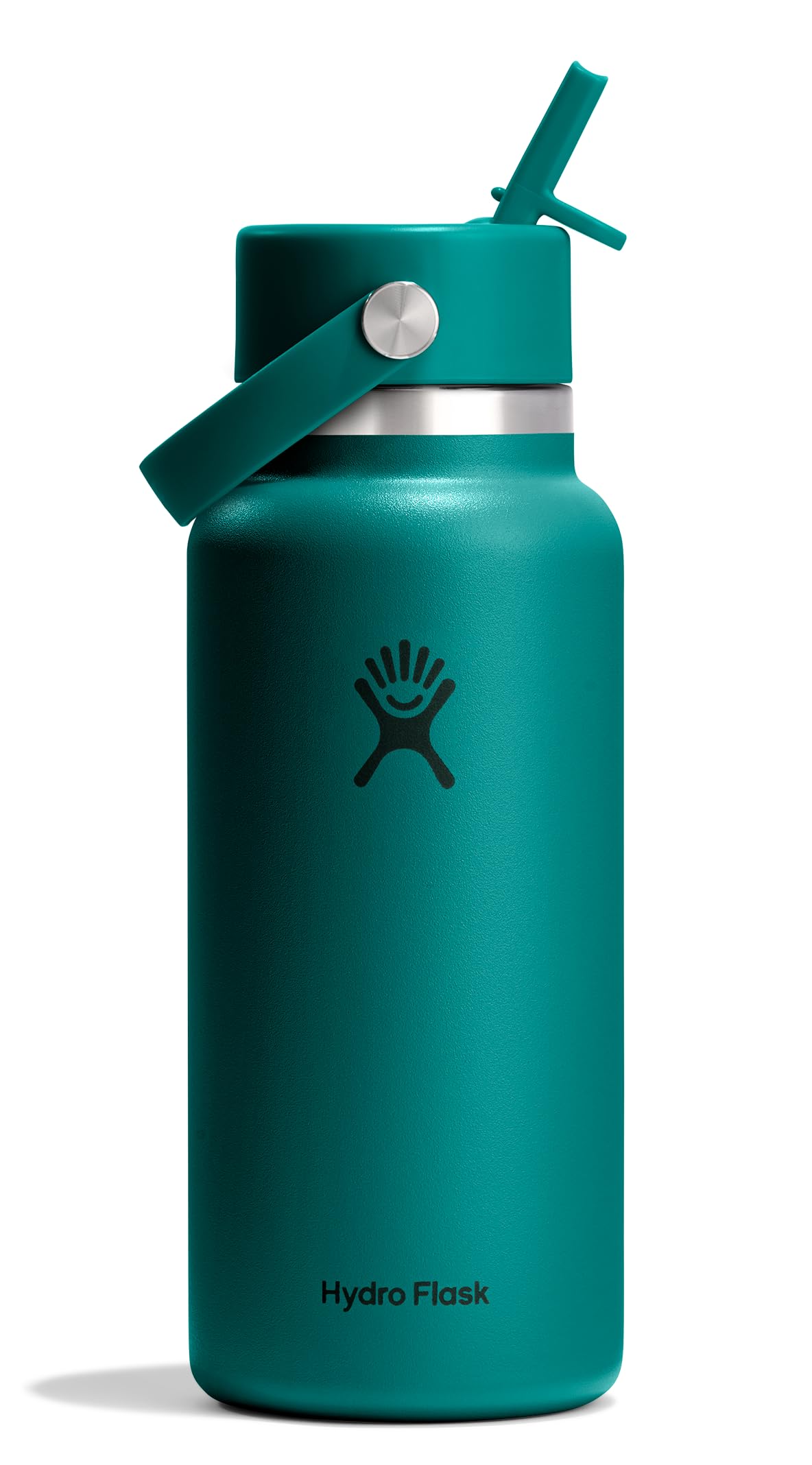 Hydro Flask Water Bottle - Insulated Stainless Steel - Wide Mouth Flex Straw Lid