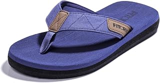 FITORY Flip Flops Men's Summer Flip Flops Comfortable Beach and Pool Shoes, Size 6-13 UK