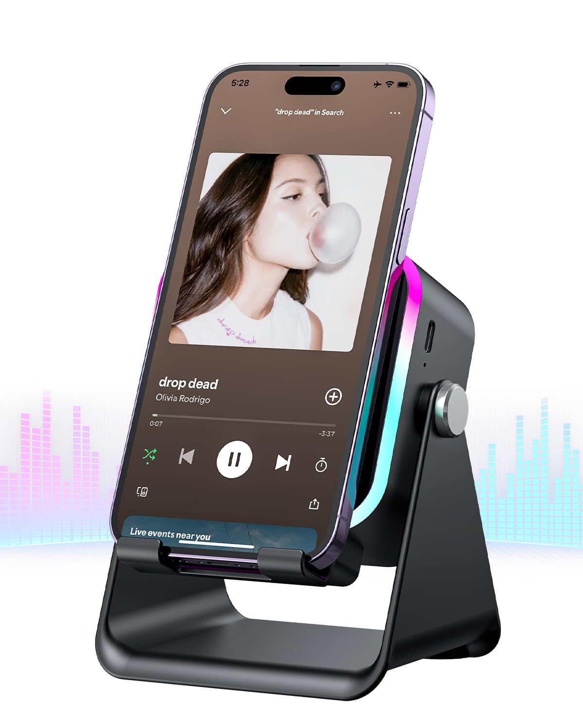 Oresoc Induction Speaker 5-in-1 Wireless Bluetooth Audio for iPhone Android | No