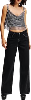 Karl Lagerfeld Women's Mid Rise Relaxed Denim Jeans