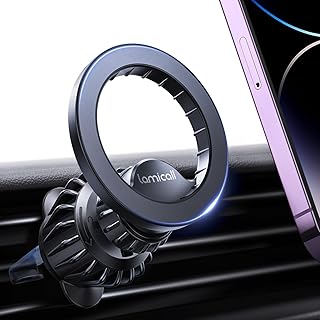 Lamicall for MagSafe Car Mount Vent 20 Super Magnets Accessories for iPhone | Magnetic Phone Holders for Your Car HandsFree Car Phone Holder Mount for Women Men Gift fit iPhone 18 17 16 Duo ProMax Black