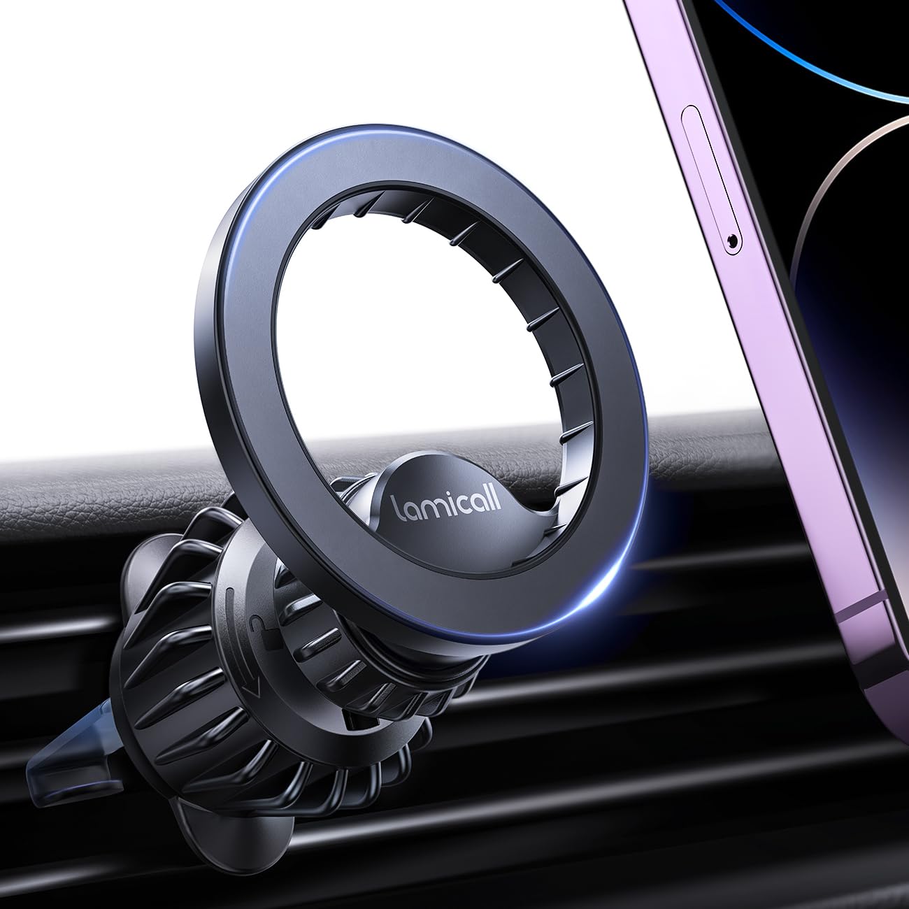 Lamicall for MagSafe Car Mount Vent 20 Super Magnets Accessories for iPhone | Ma