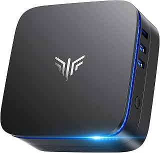 KAMRUI AK1PLUS Mini PC Computer, Intel Celeron N5095 (Up to 2.9GHz), 16GB RAM 256GB SSD, Dual 4K Mini Desktop Computer, Support 2.5'' SSD Expansion, WiFi, Bluetooth, Ethernet, Business Home Office PC