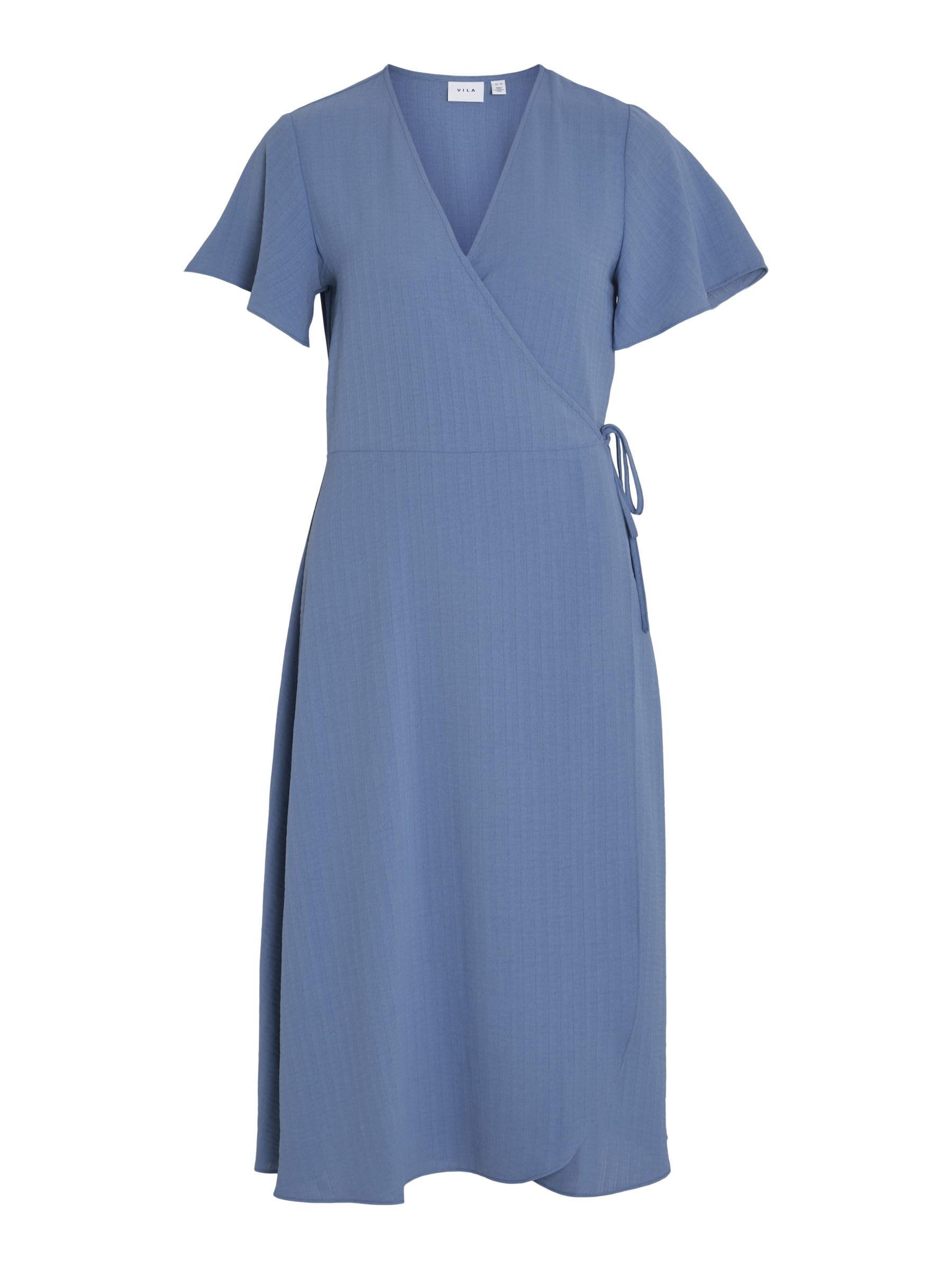 Vila Vilovie S/S Wrap Midi Dress-Noos Women's Dress