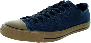 Converse - Men's Red Leather Sneaker X/M9696, Navy Gum, 36.5 EU