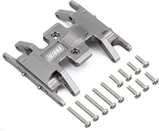 INJORA Brass Skid Plate for 1/24 RC Crawler Axial SCX24 (Grey)