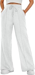 AUTOMET Women Wide Leg Sweatpants Loose Travel Pants Autumn Fashion Outfits 2025 Winter Clothes Joggers
