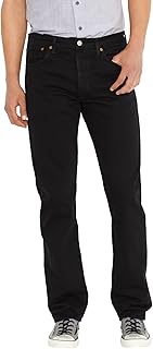 Levi's 501 Original Fit Men's Jeans, Stonewashed Black, 31W / 34L
