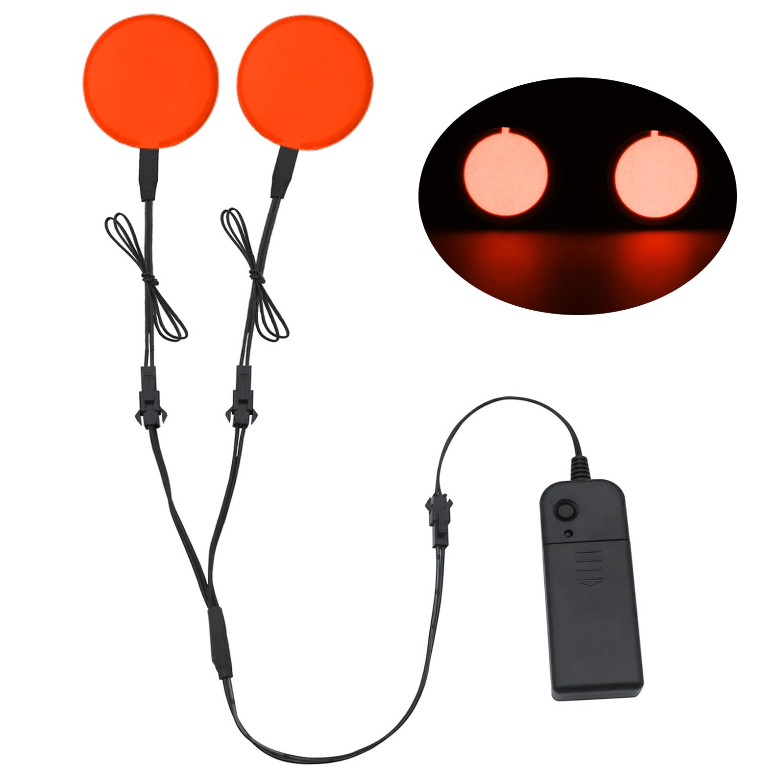 EL Panel Light Electroluminescent Sheet Round, Red, 50mm | El Sheet Round Light 