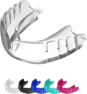 OPRO Snap-Fit Sports Mouthguard, Instant Fit, Adult & Kids | Impact-Resistant Gum Shield for Rugby, Hockey or Boxing - Standard Protection MMA Mouth Guard with Dental Warranty