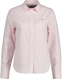 GANT Reg Poplin Gingham Women's Elegant Shirt