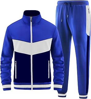 ANOTWENER Men's Tracksuit Jogging Suit Set Sports Suit with Jacket Trousers