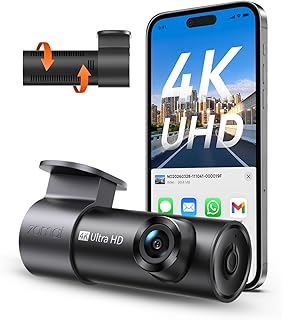 70mai Dash Cam Front M310 Plus 4K, 2160P Wi-Fi Mini Car Camera Dash Cam | F1.55 Night Vision, Voice Control, APP Control, Parking Monitor, Time-Lapse, G-Sensor, Loop Recording, Supports Max 256GB