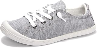 Womens Slip On Shoes, Canvas Low Top Sneakers, Casual Classic Flat Shoes