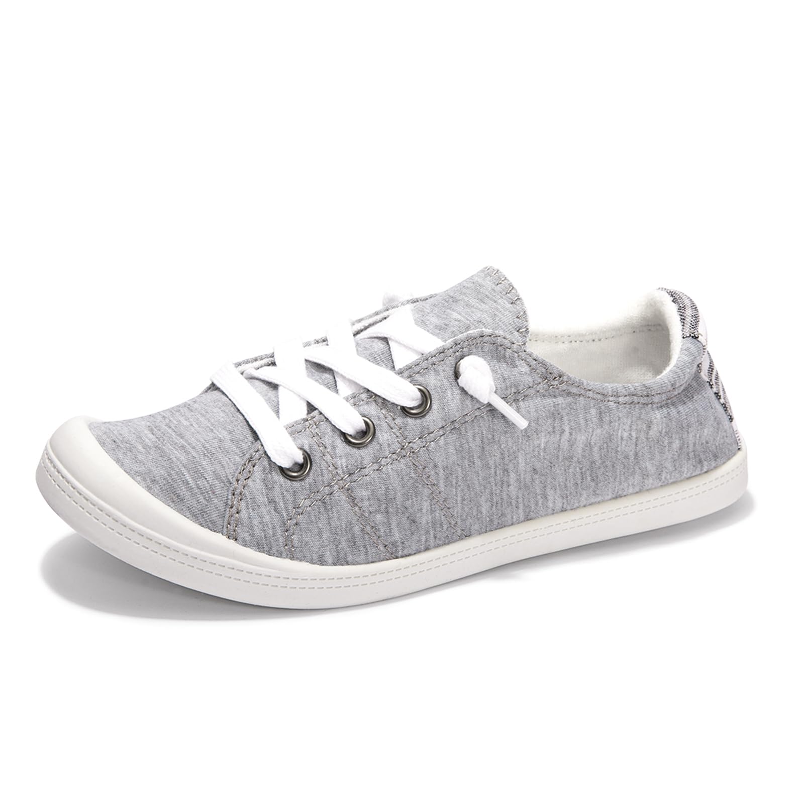 Womens Slip On Shoes, Canvas Low Top Sneakers, Casual Classic Flat Shoes