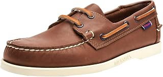 Sebago 7000H00-901 Boat Shoes, Full-Grain Leather, Dark Brown, Men